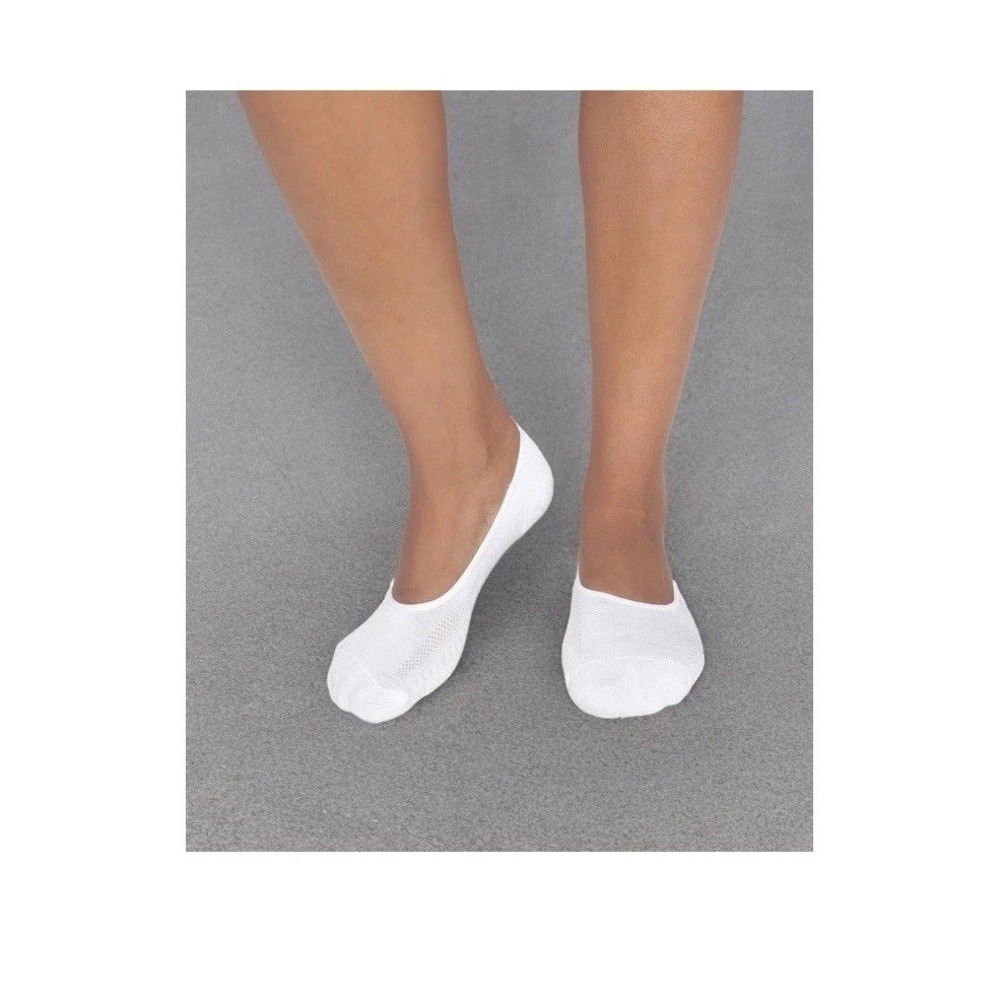 Peds Women's Midcut No Show 6pk Socks - 8-12 Gray Black White C697